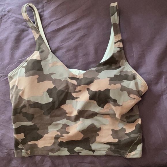 lululemon athletica Tops - Pink and grey camo align tank